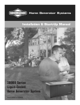 Briggs & Stratton 30000 Series Operator`s manual