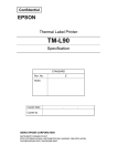 Epson TM-L90 Specifications