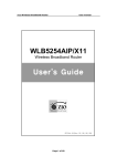 Zio WLB5254AIP/X11 User manual