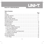 UNI-T UT211 Specifications