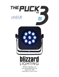 Blizzard The Puck 3NX User manual