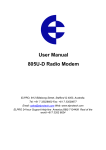 ELPRO 805U User manual