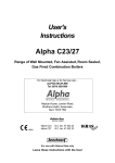 C23-27 User Instructions - Alpha Heating Innovation