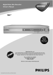Philips DVDR80/99 Owner`s manual