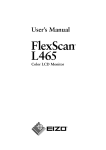 Eizo L465 User`s manual