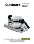 Cuisinart WAF-R - WAF-R Traditional Waffle Iron Operating instructions