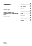 Siemens EK 746 Series Operating instructions