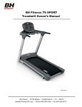 BH FITNESS T6 Owner`s manual