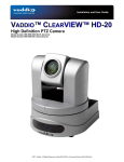 VADDIO CLEARVIEW HD-20 User guide