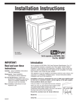 Whirlpool 3XLGR5437 Specifications