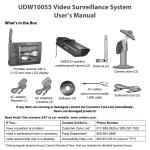 Uniden UDW10055 User`s manual