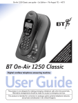 BT 1250 Classic User guide