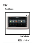 Elan TS7 User`s guide