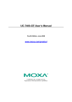Moxa Technologies UC-7400-CE User`s manual