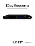 DaySequerra iLC 2ST User manual