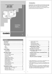 Casio QV-11 Owner`s manual