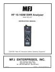 MFJ 945D Instruction manual