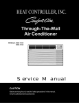 COMFORT-AIRE BGE-123A Service manual