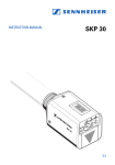 Sennheiser SKP 30 Instruction manual