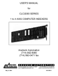 Anaheim Automation CLCI2000 User`s manual