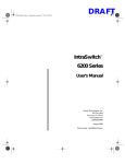 Asante IntraSwitch 6200 Series User`s manual