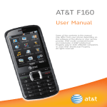 AT&T F160 User manual
