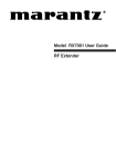 Marantz RX7001 User guide