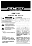Elmo QNW4000 Instruction manual