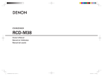 Denon RCD-M38 Owner`s manual