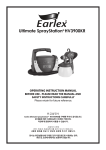 Earlex HV3900KR Instruction manual