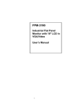 Advantech FPM-3190G User`s manual