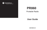 Motorola PR860 User guide