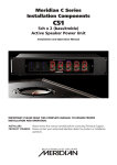 Meridian C51 Unit installation