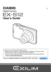 Casio EX S12 - EXILIM CARD Digital Camera User`s guide