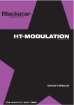 Blackstar HT-MODULATION Owner`s manual