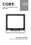 Coby TV-DVD2090 Instruction manual
