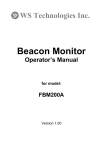 WST FBM200A Operator`s manual