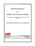 CEECO WPP-531-D-ADA-STROBE Service manual