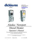 Dickinson Newport Solid Fuel Heater Operator`s manual