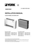 York YDEFS-080C15B Installation manual