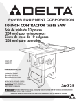 Delta 36-725 Instruction manual