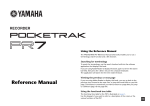 Yamaha POCKETRAK PR7 Specifications