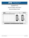 RTS KP95 Installation guide