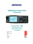 Simoco SRM9030plus Operating instructions