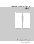 Viking DDRB364 Installation guide
