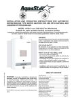 AquaStar 125B NG Operating instructions