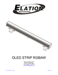 Elation ELED STRIP RGBW User manual