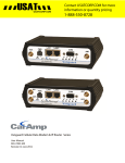 Cal Amp vanguard User manual