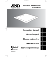 A&D UC-351PBT-Ci Instruction manual