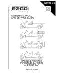 Ezgo SHUTTLE 6 Owner`s manual